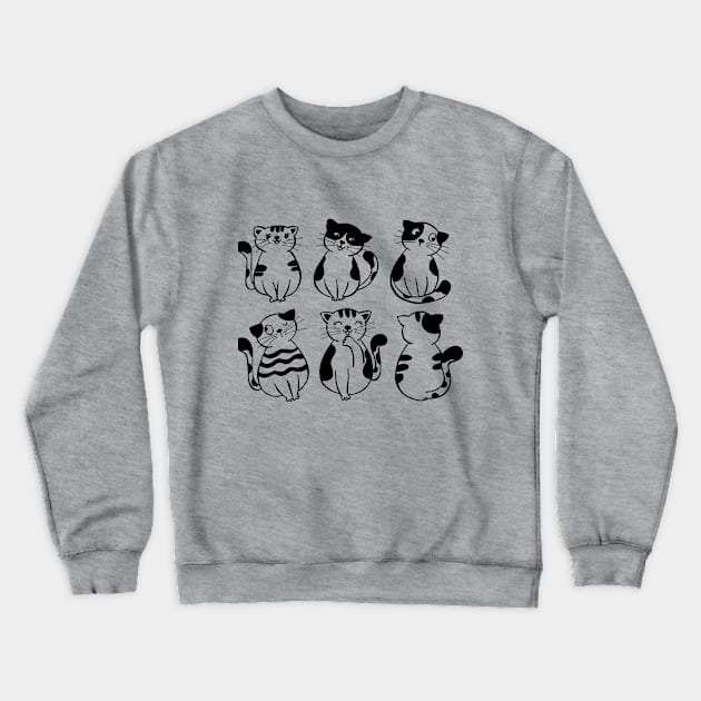 Cute Cats Crewneck Sweatshirt by Sayyla Deer